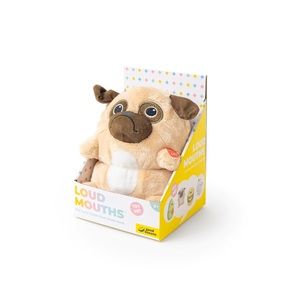 Talking plush pug